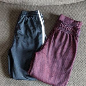 Two pairs boys athletic pants